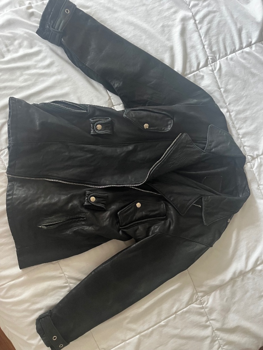 Vintage Leather Biker Jacket